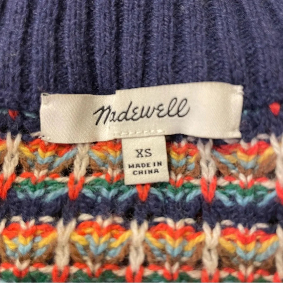 MADEWELL Striped Tensley Pullover Sweater in Cotton Merino Yarn - Picture 6 of 8